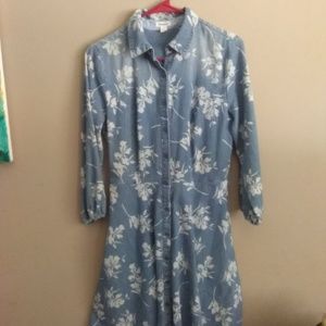 Floral Denim Dress